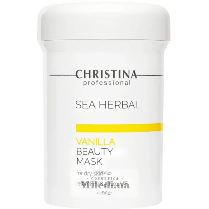 Маска краси на основі морських трав для сухої шкіри "Ваніль" Christina Sea Herbal Beauty Mask Vanilla
