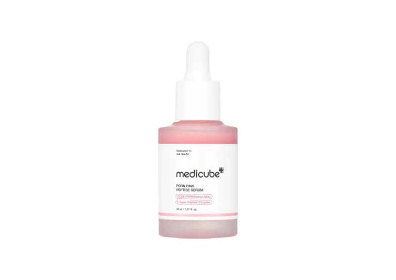Відновлювальна сироватка з молекулами ДНК та рожевими пептидами MEDICUBE PDRN Pink Peptide Serum 30 мл