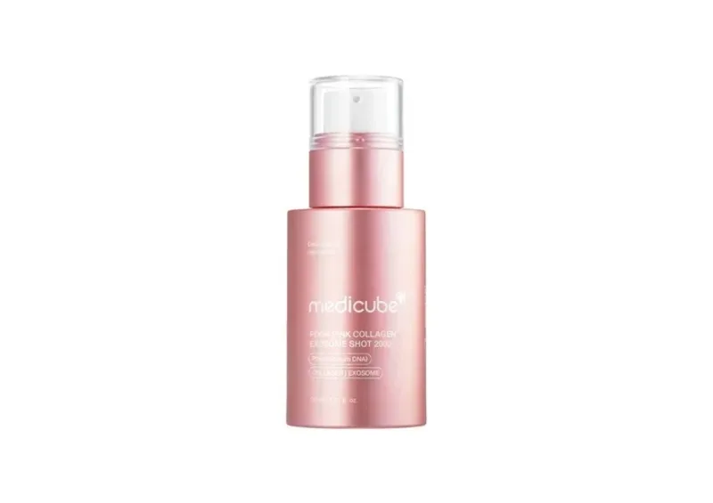 Регенеруюча сироватка з полінуклеотидами, екзосомами та спікулами MEDICUBE PDNR Pink Collagen Exosome Shot 7500 30 мл