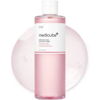 Успокаивающий тонер с полинуклеотидами и центеллой Medicube PDRN Pink Cica Soothing Toner, 250 мл