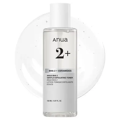 ANUA BHA 2% Gentle Exfoliating Toner – тонер з саліциловою кислотою 2% 150 мл
