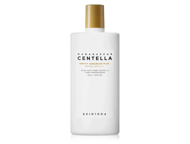 Skin1004 Madagascar Centella Air-Fit Suncream Plus SPF50+ PA++++ мінеральний сонцзахисний крем з центеллою 50 мл