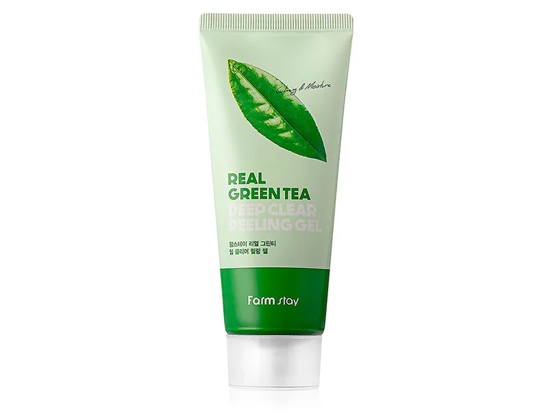 Пілінг-скатка для обличчя FarmStay Green Tea із екстрактом зеленого чаю 100 мл