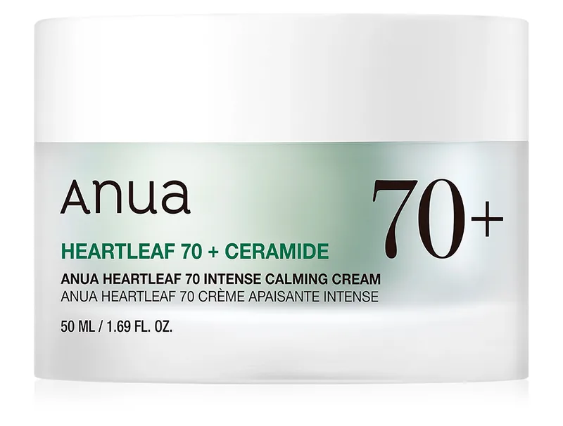 Anua Heartleaf 70 Intense Calming Cream – інтенсивний зволожуючий крем з хауттюйнією 50 мл (термін придатності до 26.05.2027)