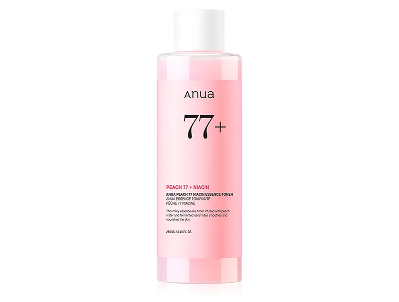 Anua Peach 77 Niacin Essence Toner – освітлюючий тонер з персиком і ніацинамідом 250 мл