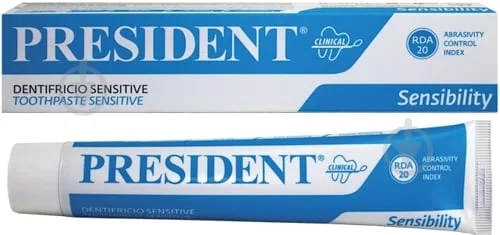 Зубна паста PresiDENT Sensitive Clinical (RDA-20) 75 мл