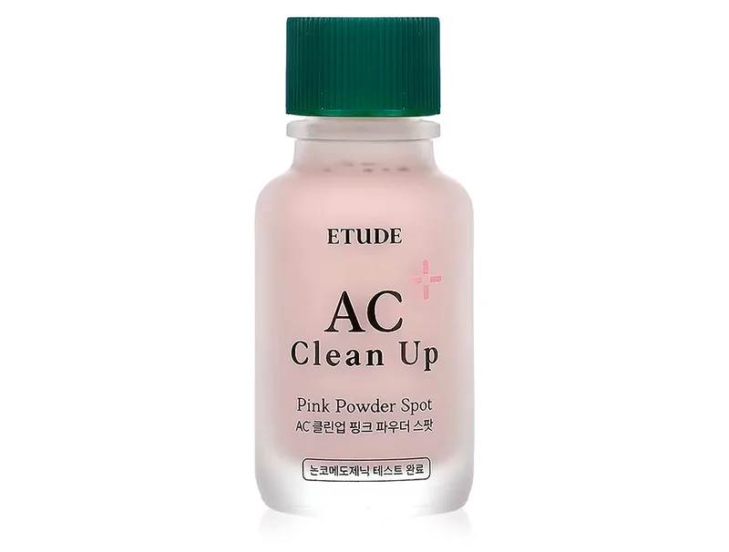 Двофазна сироватка для точкового застосування при висипаннях Etude AC Clean Up Pink Powder Spot, 15мл