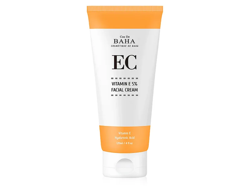 Відновлюючий крем для обличчя з вітаміном E та керамідами Cos De BAHA EC Vitamin E 5% Facial Cream, 120мл