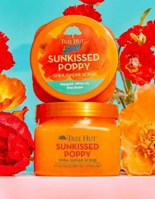 Tree Hut Sunkissed Poppy Sugar Scrub – скраб для тіла з мандариново-квітковим ароматом 510 г
