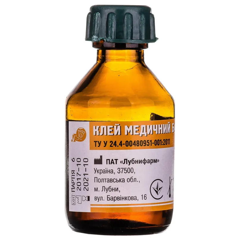 Клей медичний БФ-6 флакон 25 г