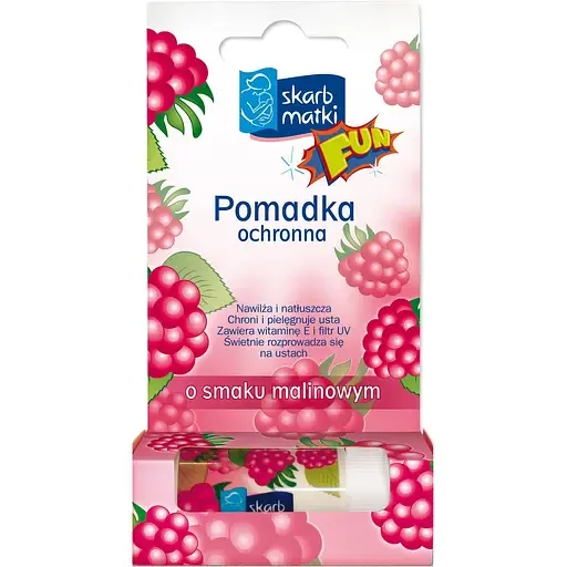 Захисна дитяча помада Skarb Matki Малина 6.5 г