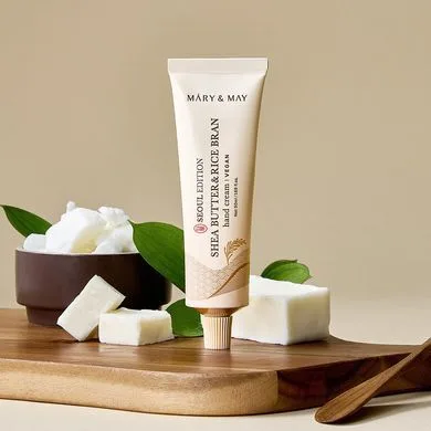 Mary&May Shea Butter & Rice Bran Hand Cream – крем для рук з олією ши та рисовими висівками 50 мл