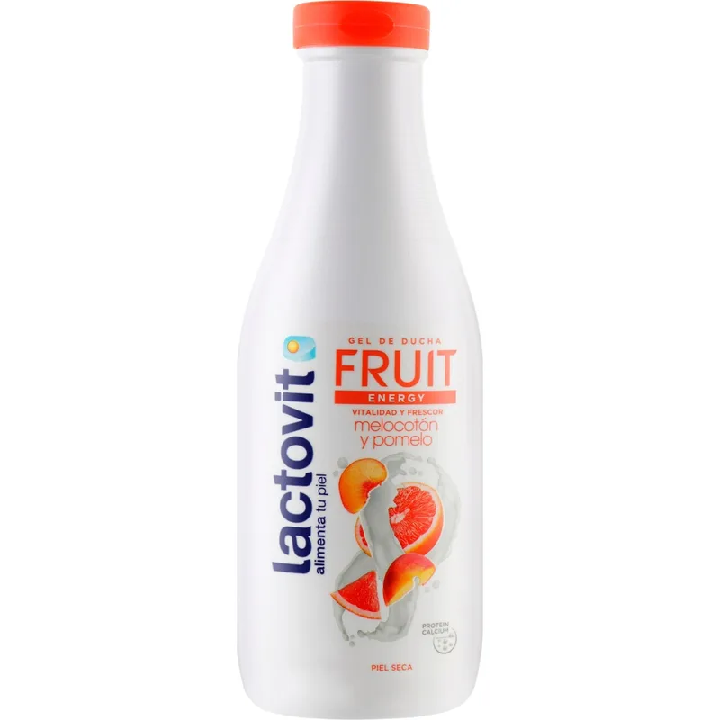 Гель для душу Lactovit (Лактовіт) Fruit Energy Персик та грейпфрут, 600 мл
