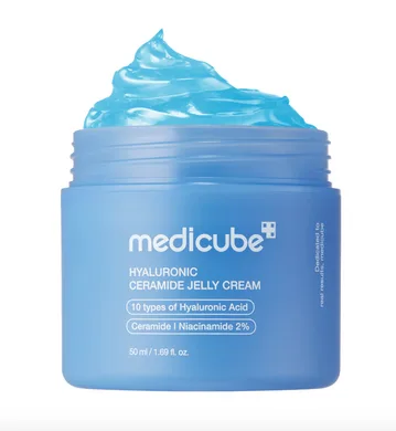 Medicube Hyaluronic Ceramide Jelly Cream – зволожувальний гель-желе з гіалуроновою кислотою та керамідами 50 мл.