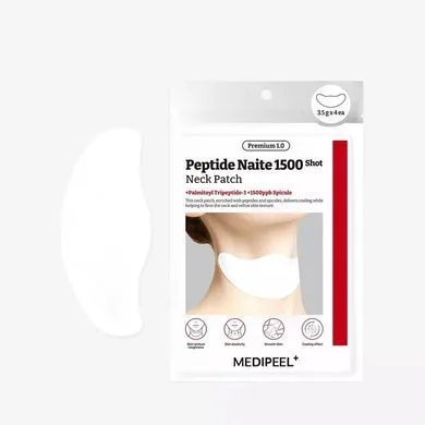 Medi-Peel Premium Peptide Naite 1500 Shot Neck Patch – колагенові патчі для шиї зі спікулами та пептидами 1 шт.
