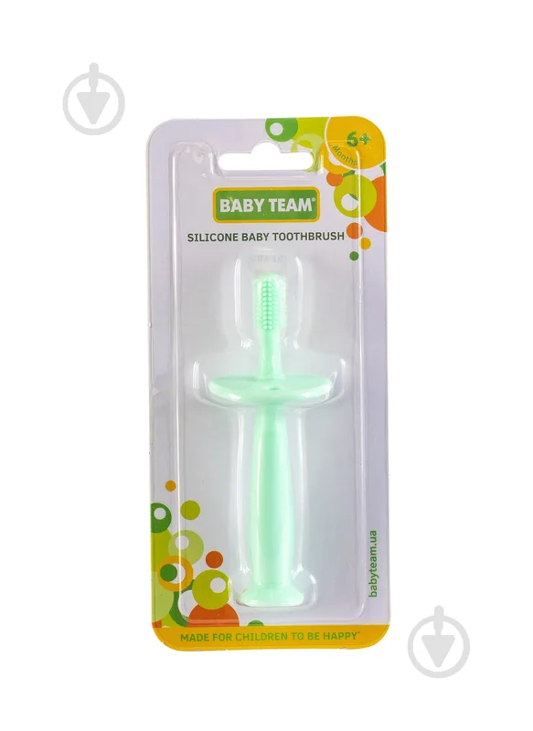 Дитяча зубна щітка Baby Team силіконова 7205 м'яка 1 шт.