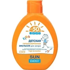 SunEnergy Kids эмульсия SPF50+ для загара 150мл