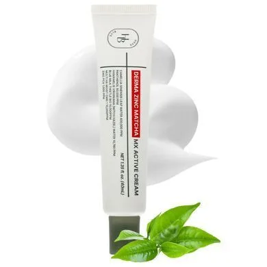 HEVEBLUE Derma Zinc Matcha MX Active Cream – балансуючий крем з матчею і цинком 40 мл