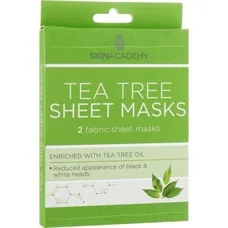 Skin Academy маска тканинна Tea Tree 2шт