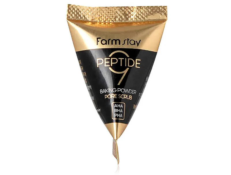 Скраб для обличчя FarmStay Peptide 9 Baking Powder Pore Scrub з содою та пептидним комплексом 7 г