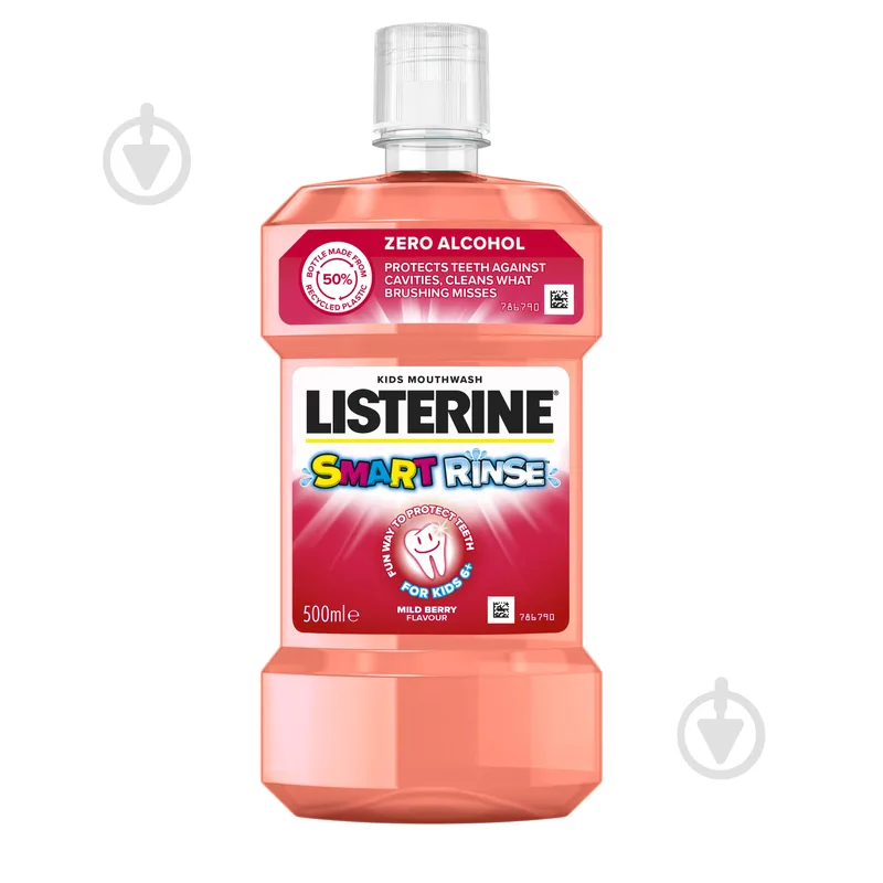 Ополіскувач для ротової порожнини Listerine Smart Rinse Ягідна свіжість 500 мл