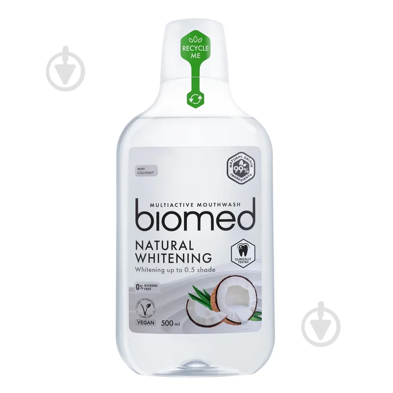 Ополіскувач для рота BioMed Natural Whitening 500 мл