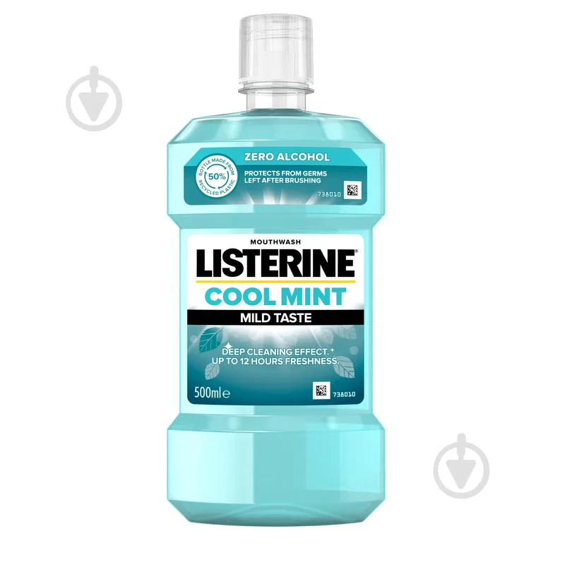 Ополіскувач для ротової порожнини Listerine Свіжа м’ята м"який смак 500 мл