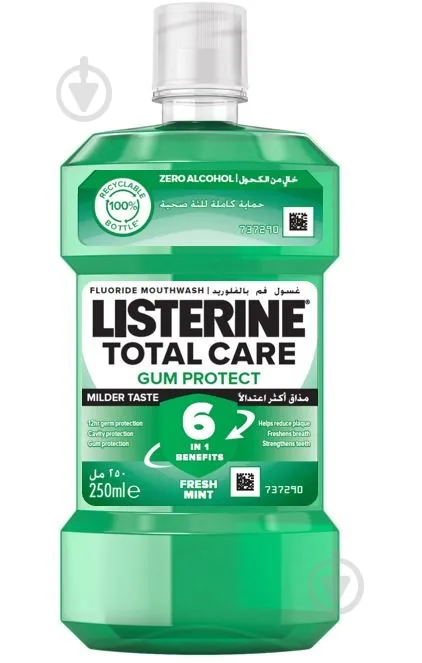 Ополіскувач для ротової порожнини Listerine Total Care Захист ясен 250 мл