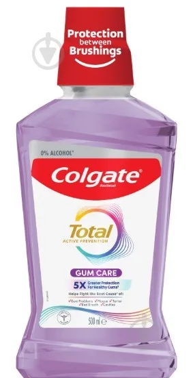 Ополіскувач для ротової порожнини Colgate Total Активний Захист Догляд за Яснами 500 мл (8850006306451)