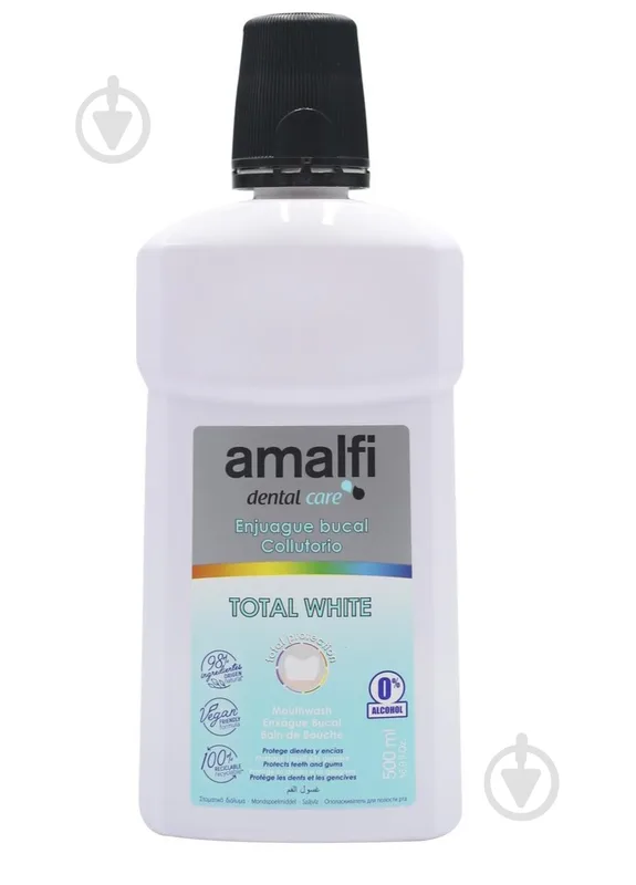 Ополіскувач для ротової порожнини Amalfi Total wite 500 мл