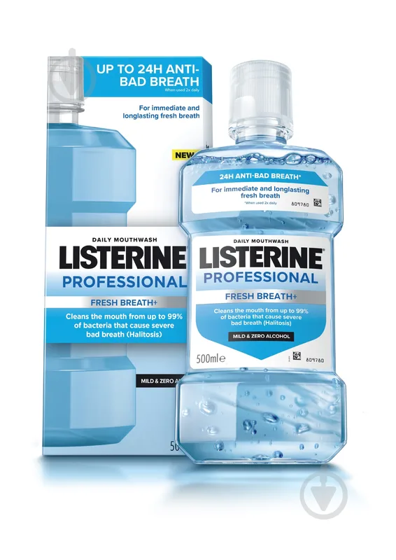 Ополіскувач для ротової порожнини listerine професійний свіжий подих+ 500 мл