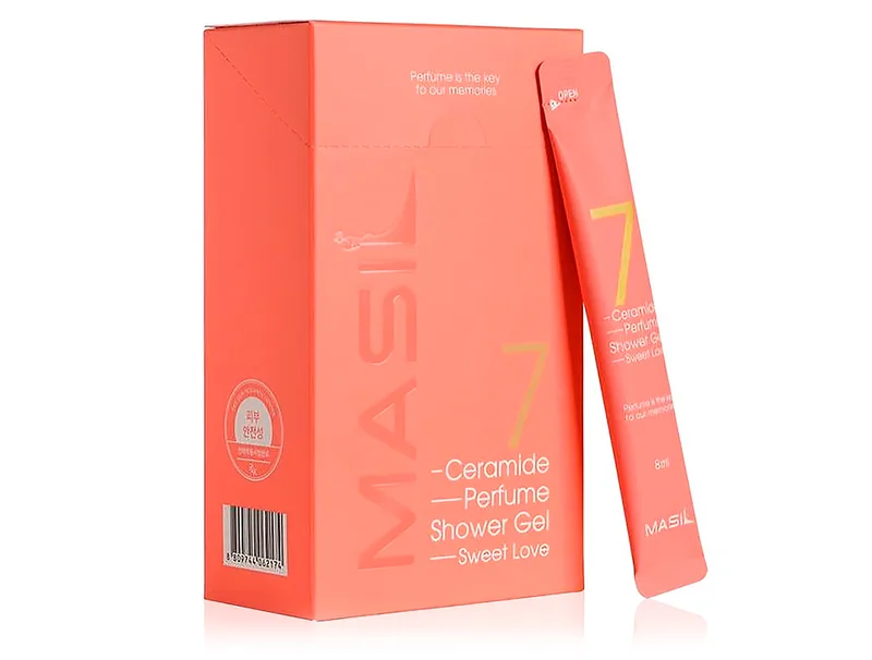 Парфумований гель для душу з церамідами MASIL 7 CERAMIDE PERFUME SHOWER GEL (SWEET LOVE) - 8 мл * 20 шт
