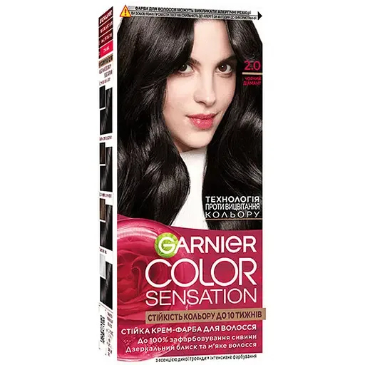 Фарба для волосся Garnier Color Sensation відтінок 2.0 чорний діамант 110 мл (C5651378)