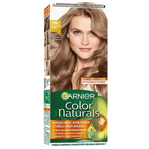 Фарба для волосся Garnier Color Naturals відтінок 7N натуральний русявий 110 мл (C5471701)