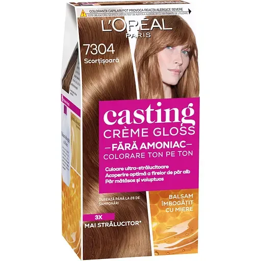 Крем-фарба для волосся без аміаку L'Oreal Paris Casting Creme Gloss відтінок 7304 Пряна карамель 120 мл (AA885500)