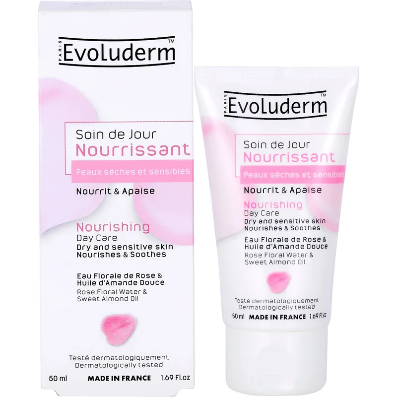 Крем Evoluderm (Еволюдерм) живильний для сухої та чутливої шкіри обличчя, 50 мл