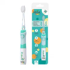 Vega Kids VK-400B Зубна щітка електрична звукова дитяча Лайт-ап блакитна