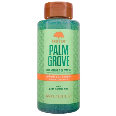 Tree Hut Palm Grove Foaming Gel Wash – гель для душу з ароматом пальмового листя, жасмину та амбри 532 мл