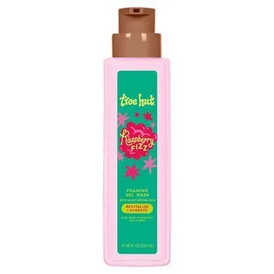 Tree Hut Raspberry Fizz Foaming Gel Wash – гель для душу з ароматом малини, троянди та амбри 532 мл.