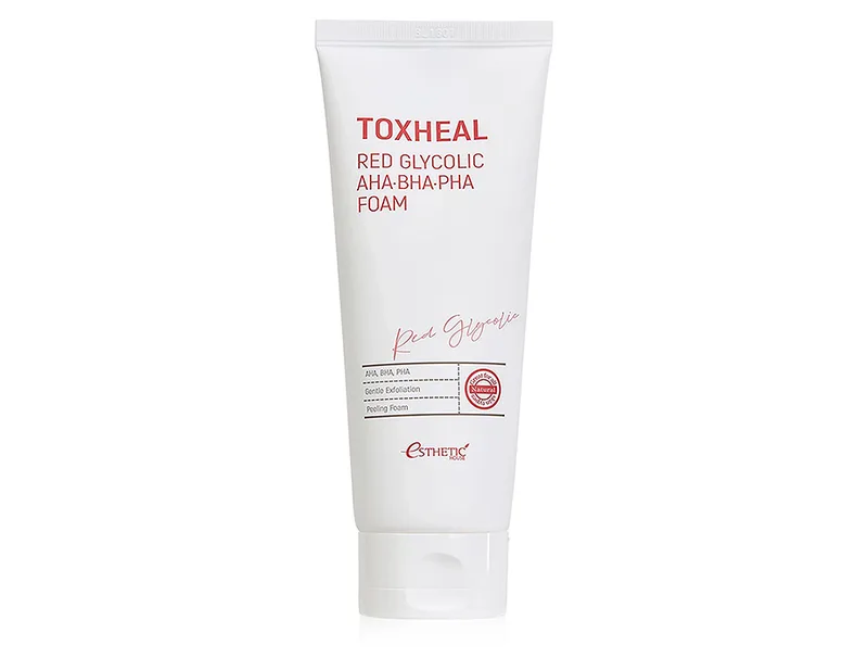 Пінка для вмивання з гліколевою кислотою Esthetic House Toxheal Red Glycolic AHA-BHA-PHA Foam, 150мл