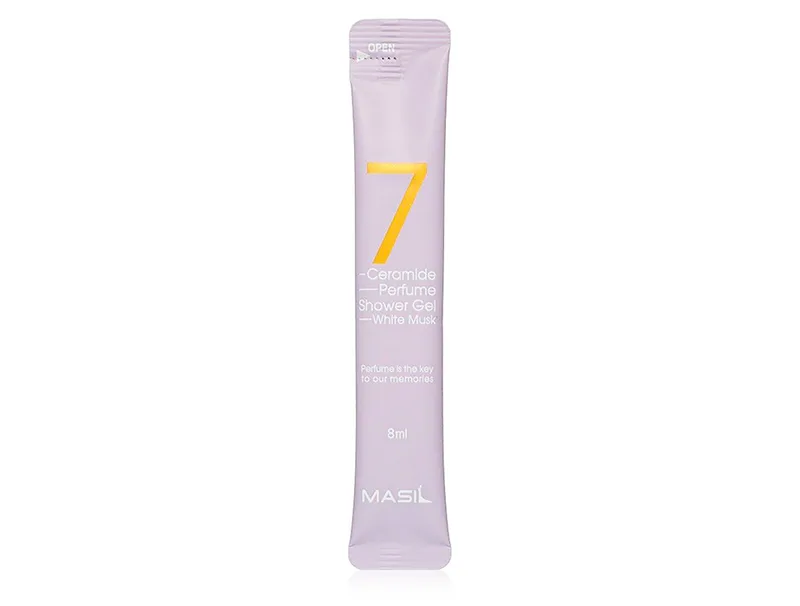 Гель для душу з керамідами з ароматом жасмину та мускусу Masil 7 Ceramide Perfume Shower Gel White Musk