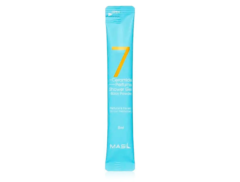 Гель для душу з керамідами з ароматом дитячої присипки Masil 7 Ceramide Perfume Shower Gel Baby Powder