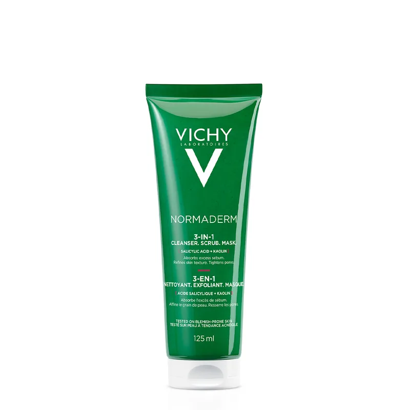 Засіб Vichy (Віши) Normaderm 3в1 для глибокого очищення обличчя 125 мл