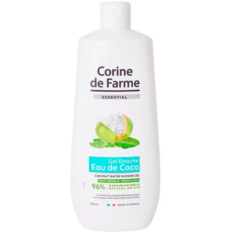 Гель для душу Corine De Farme (Корін Де Фарм) з кокосовою водою 750 мл
