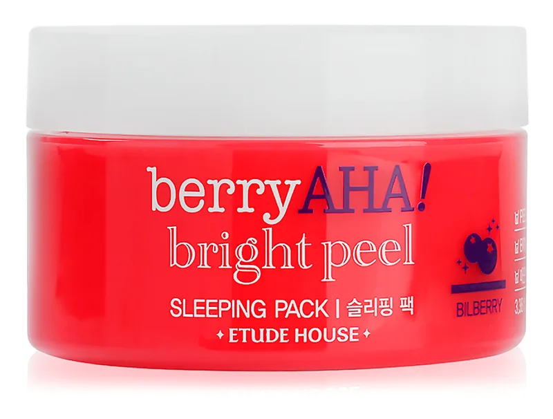 Нічна маска-пілінг для обличчя Etude House Berry AHA Bright Peel Sleeping Pack, 100мл