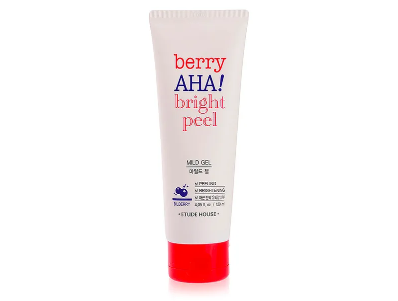 М'який пілінг-гель для обличчя з AHA кислотами Etude House Berry AHA Bright Peel Mild Gel,120мл
