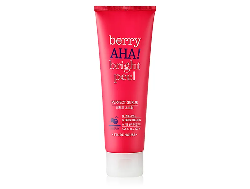Скраб для обличчя з AHA кислотами Etude House Berry AHA Bright Peel Perfect Scrub, 120мл