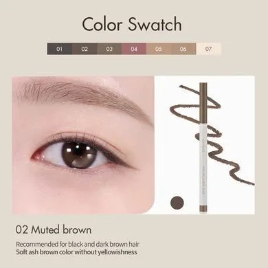 rom&nd Han All Shade Liner – олівець для очей 02 Muted Brown
