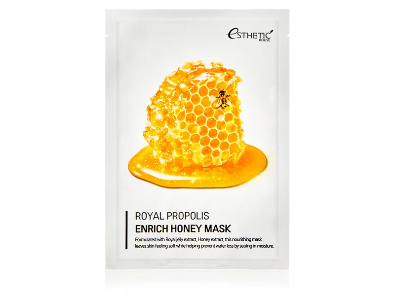 Поживна маска з маточним молочком, прополісом та медом Esthetic House Royal Propolis Enrich Honey Mask