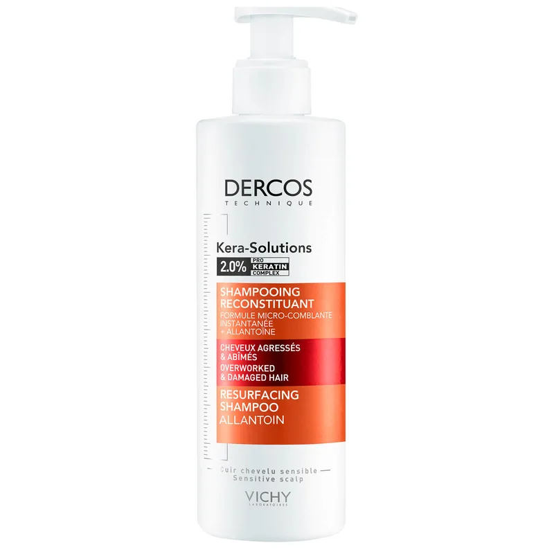 Шампунь Vichy Dercos Kera-Solutions Resurfacing для реконструкції поверхні пошкодженого та ослабленого волосся 250 мл